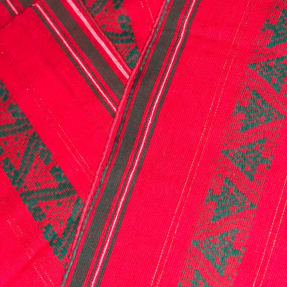 2 Festive Red and Green Holiday Table Runners